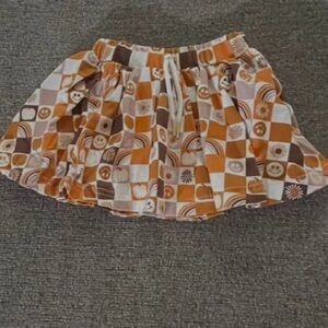 Cheeky Plum Harper Skort Pumpkin Spice & Everything Nice Fall Orange Brown